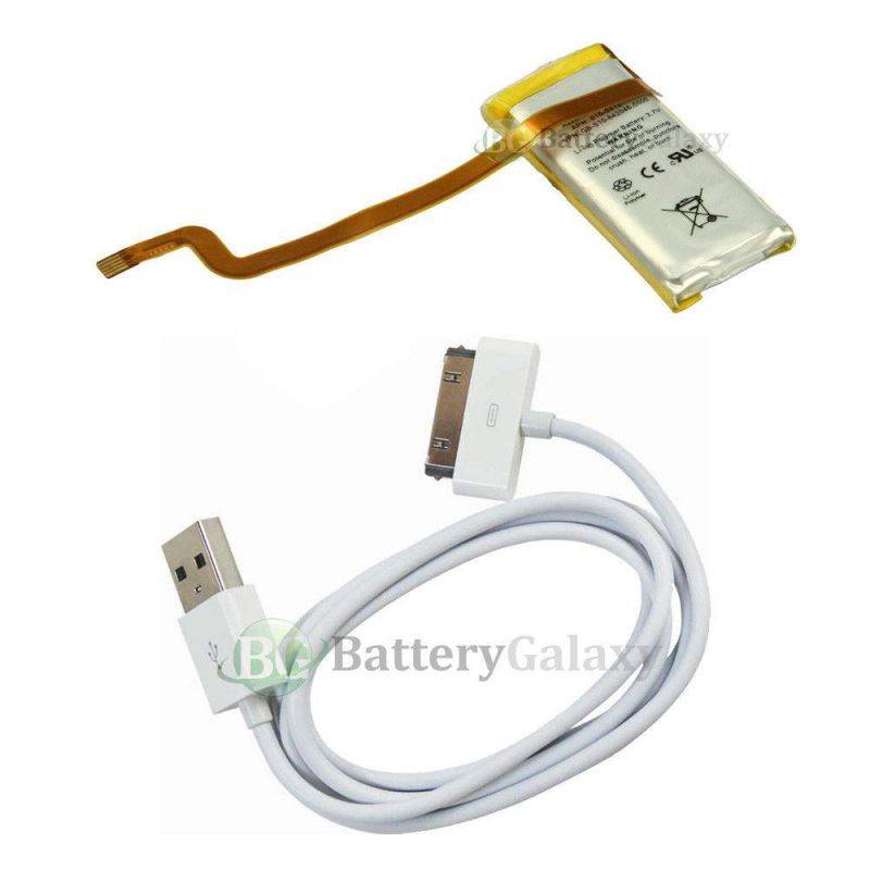 NEW Battery+USB Cable for Apple iPod Video 5th Gen 30gb 616-0223 5G 800+SOLD