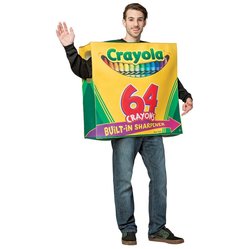 Adult Crayola Crayon Box Halloween Costume One Size