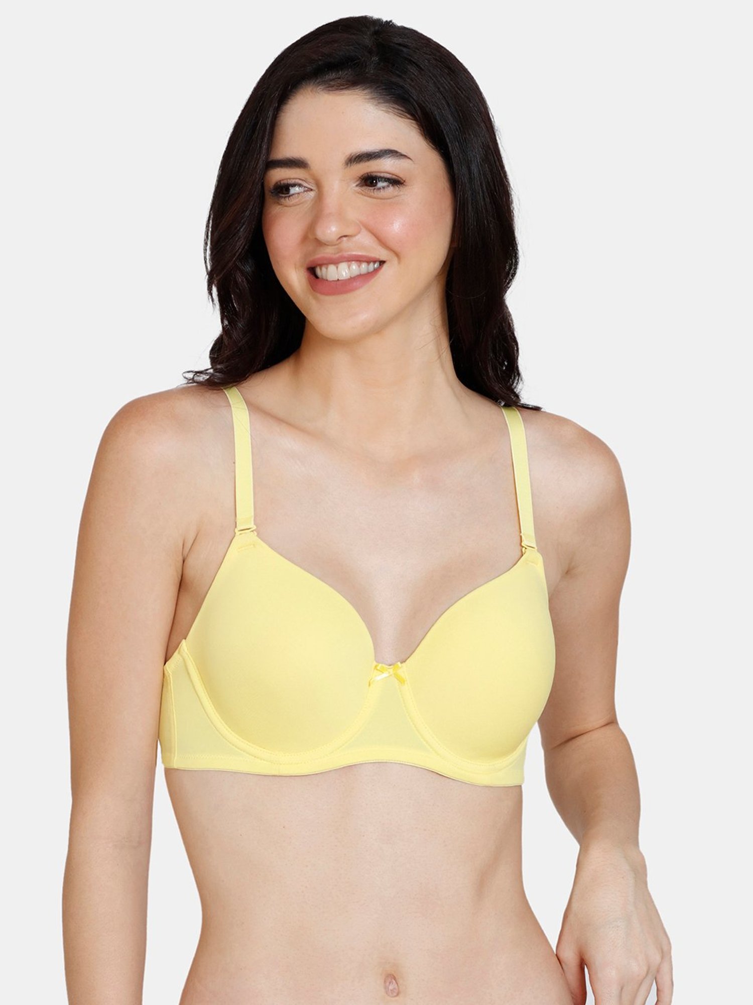 Zivame Yellow Half Coverage T-Shirt Bra