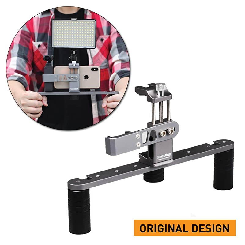 Mount MK III with Osmo Pocket Clip Kit Video Stabilizer System for Smartphone amp Camera Cold Shoe Mounts Standard Tripod Thread Mount Smartphone Rig Fit Arca Swiss Solid Aluminum Grip