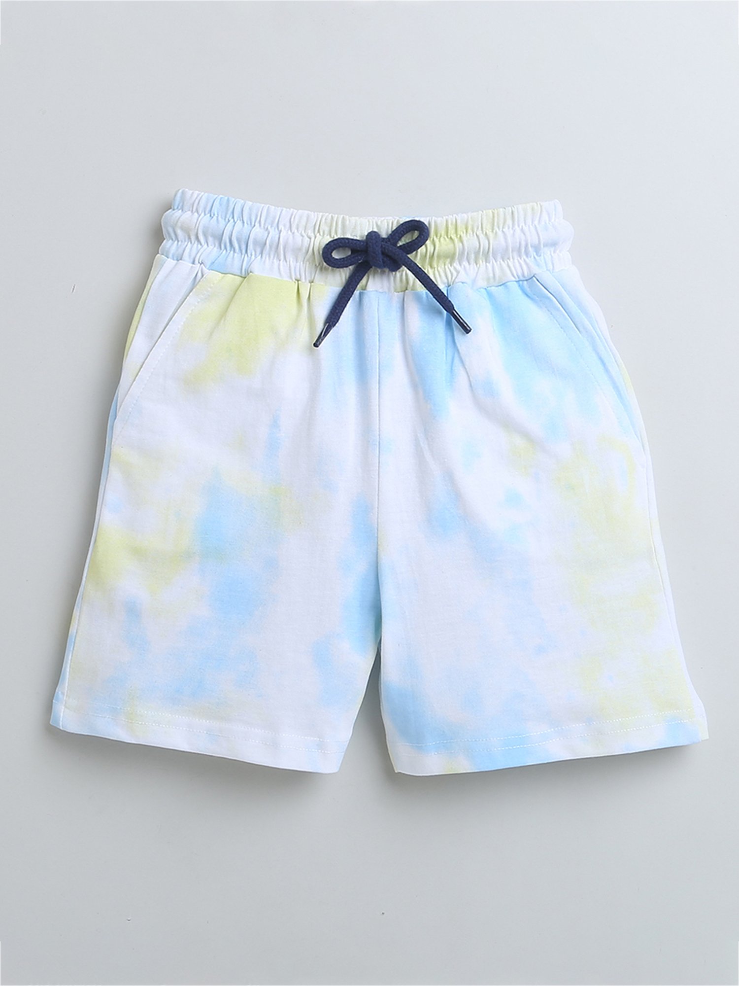 Bumzee Kids Navy & White Printed T-Shirt with Shorts