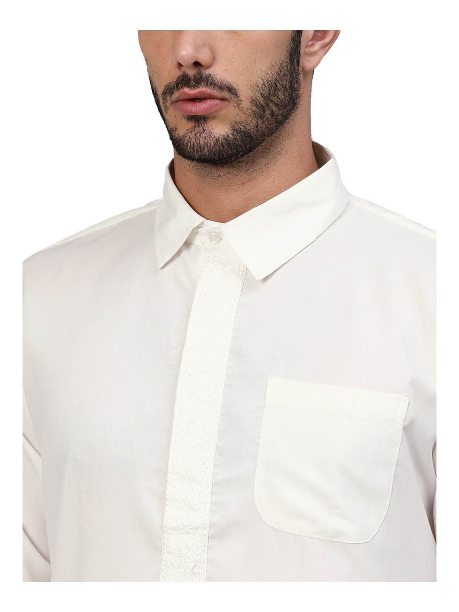 Sanwara White Regular Fit Chikankari Kurta & Churidar Set