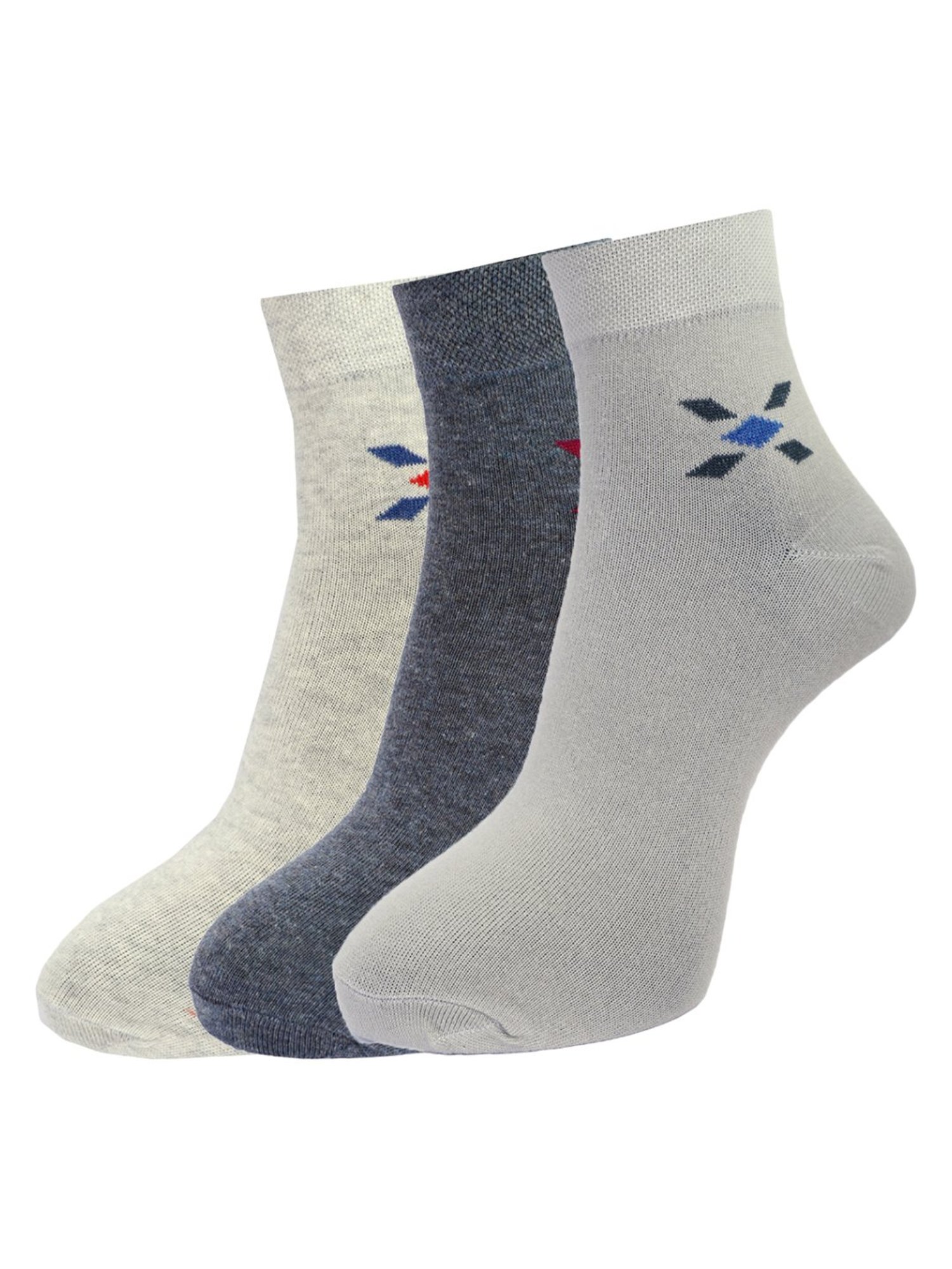Dollar Multi Cotton Free Size Socks - Pack of 3