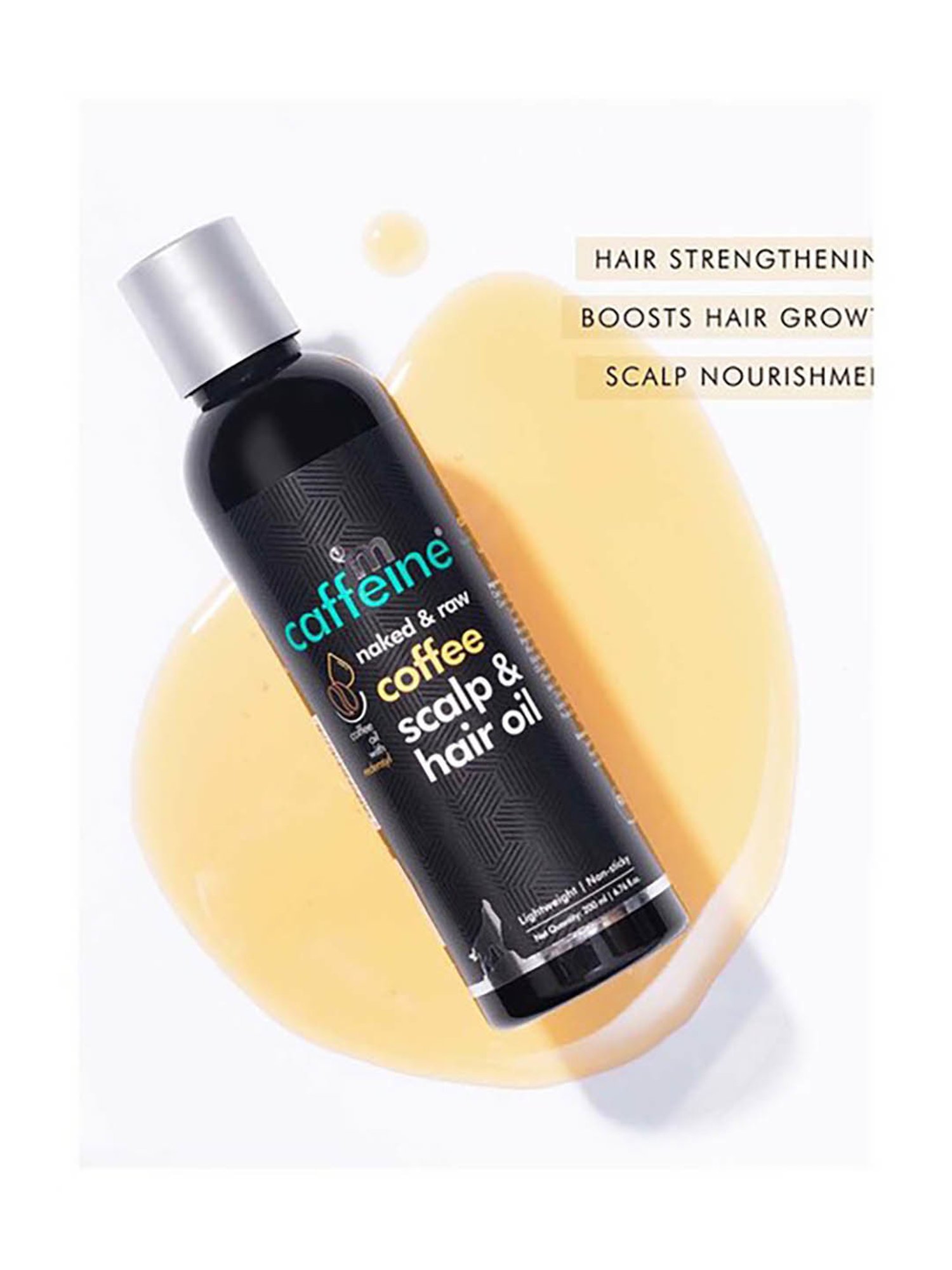 mCaffeine Naked & Raw Coffee Scalp & Hair Oil - 200 ml