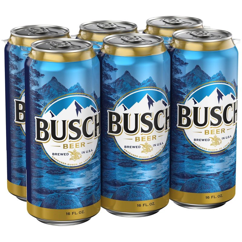 Busch Beer - 6pk/16 fl oz Cans