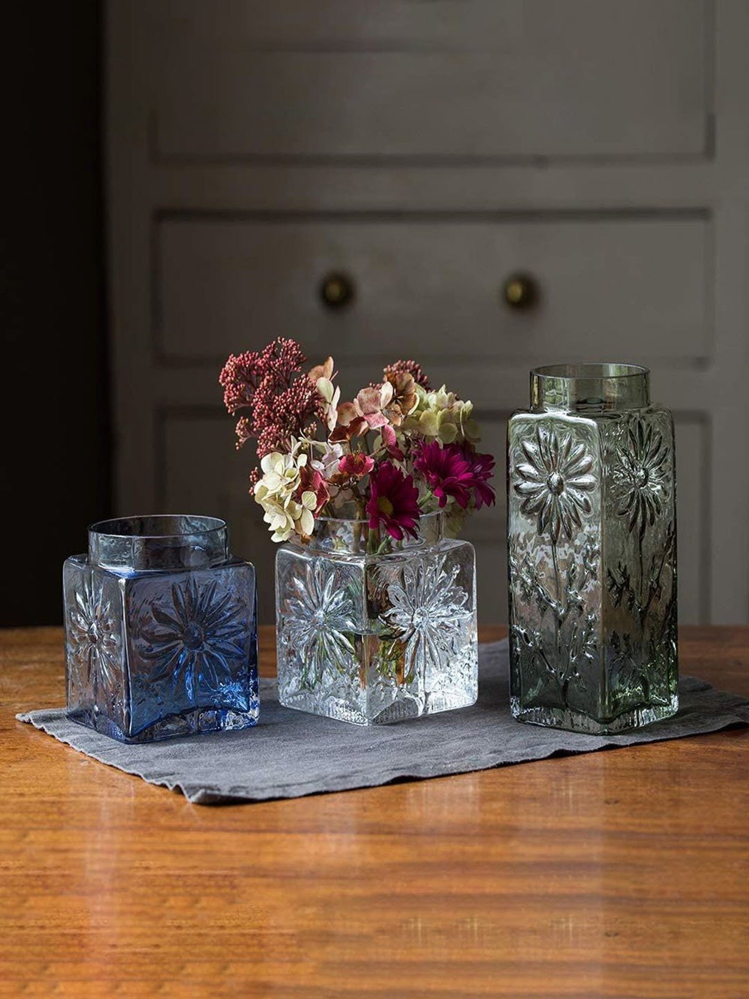 Dartington Transparent Glass Vase - Set of 1