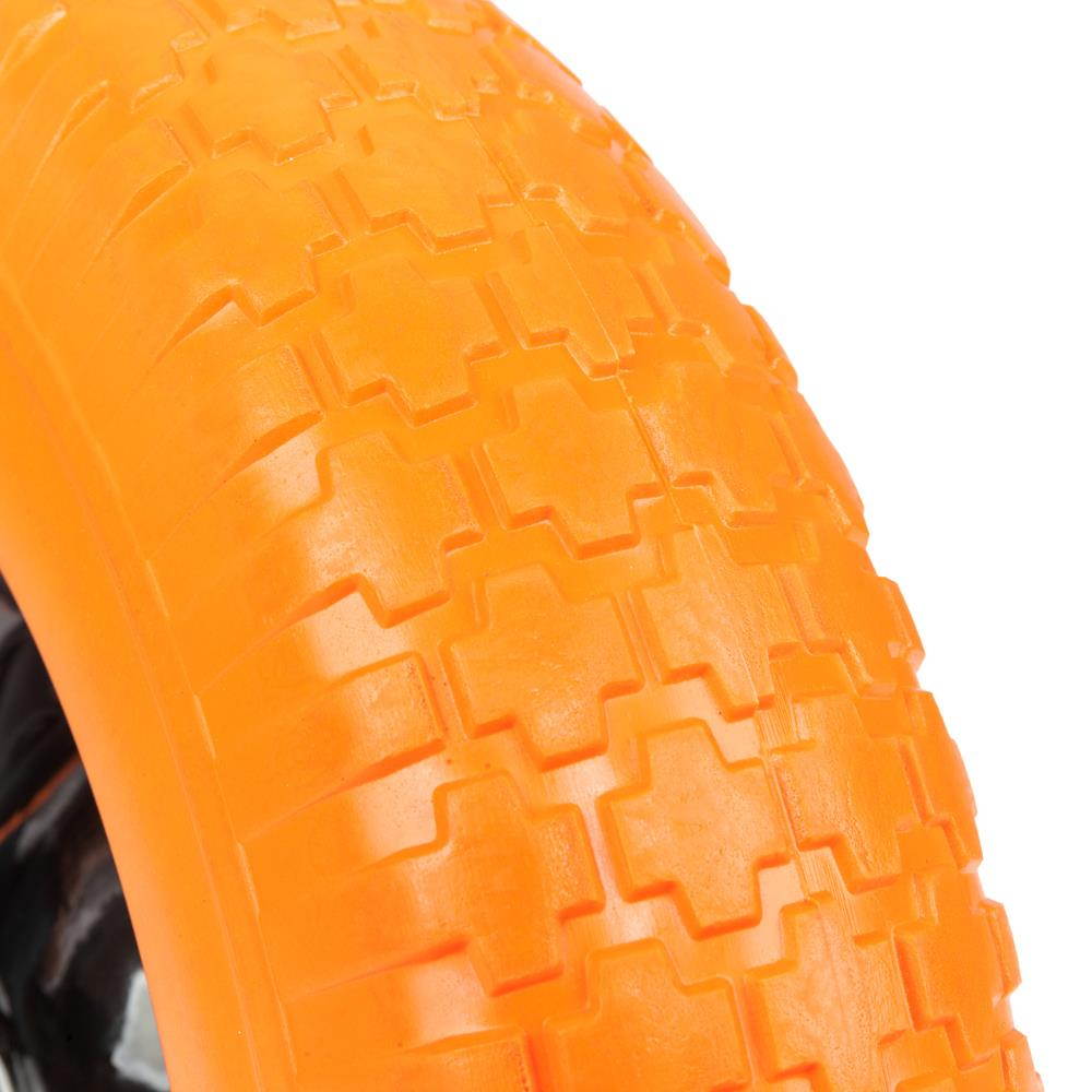 16" Wheel Barrow cart wagon Tire Flat Free Wheelbarrow Formed Ribbed Tread