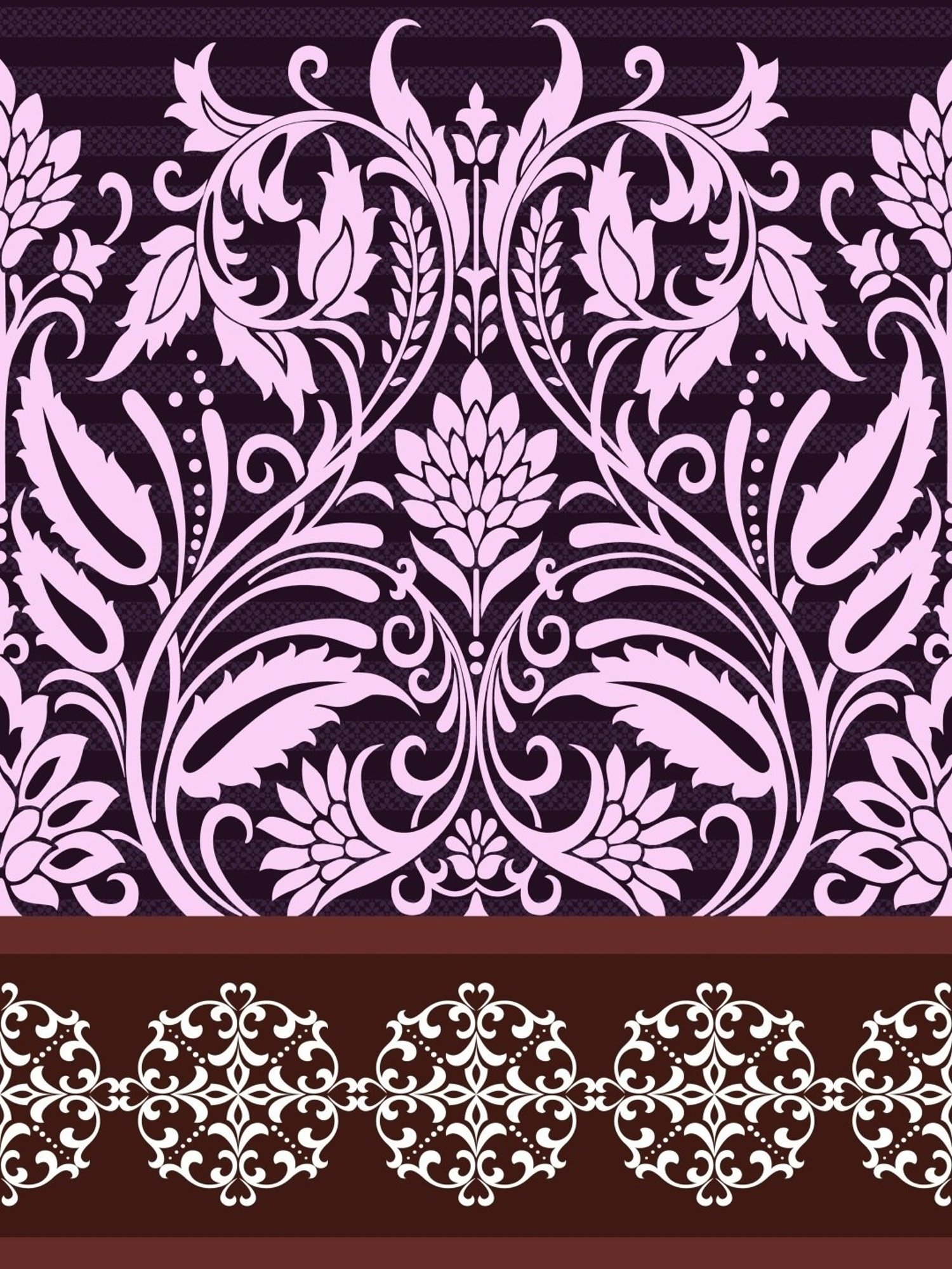 My Room Ethnic Purple 140 TC Cotton Queen Bed Sheet with 2 Pillow Covers