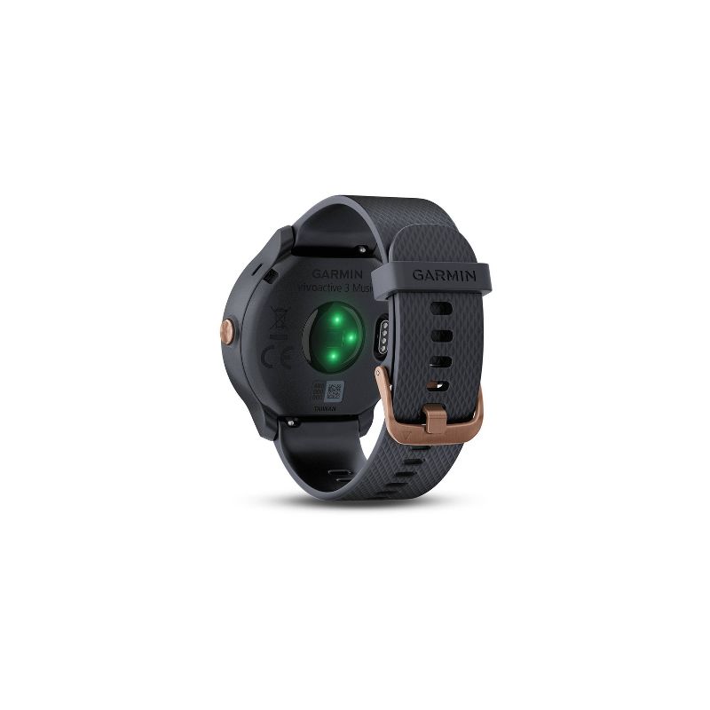 Garmin vivoactive 3 Music GPS Smartwatch - Granite Blue with Rose Gold