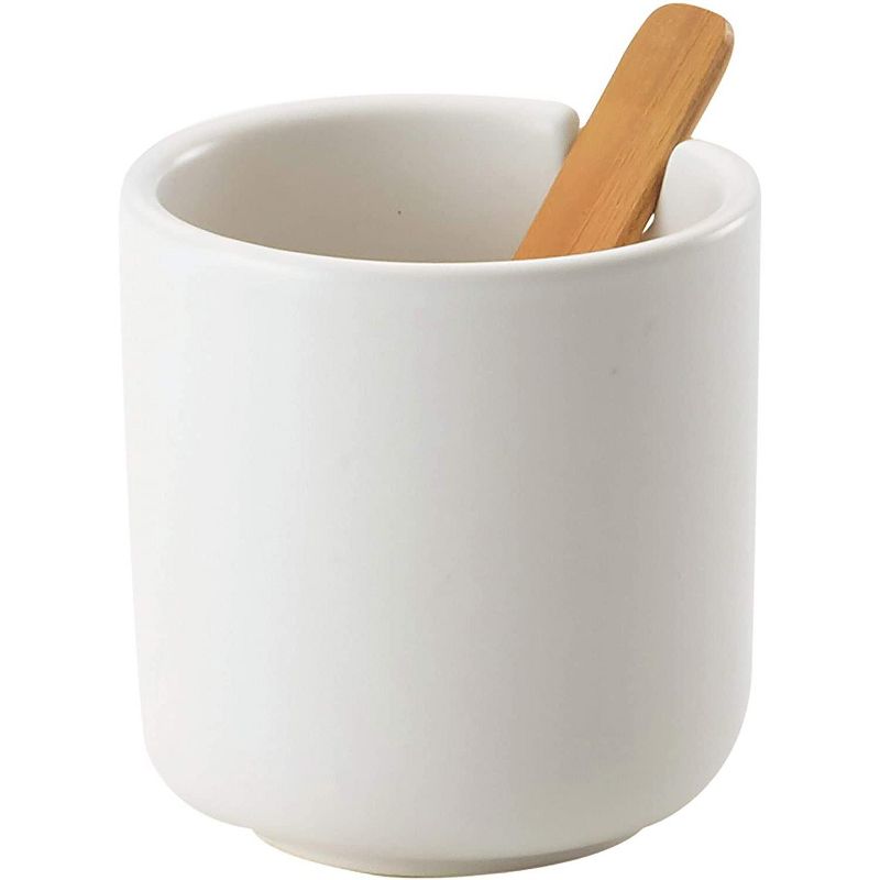 BonJour Wayfarer Ceramic Collection Sugar & Creamer Set, Matte White