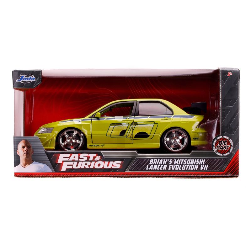 Jada Toys Fast & Furious 2002 Mitsubishi Lancer Evolution VII Die-Cast Vehicle 1:24 Scale Green