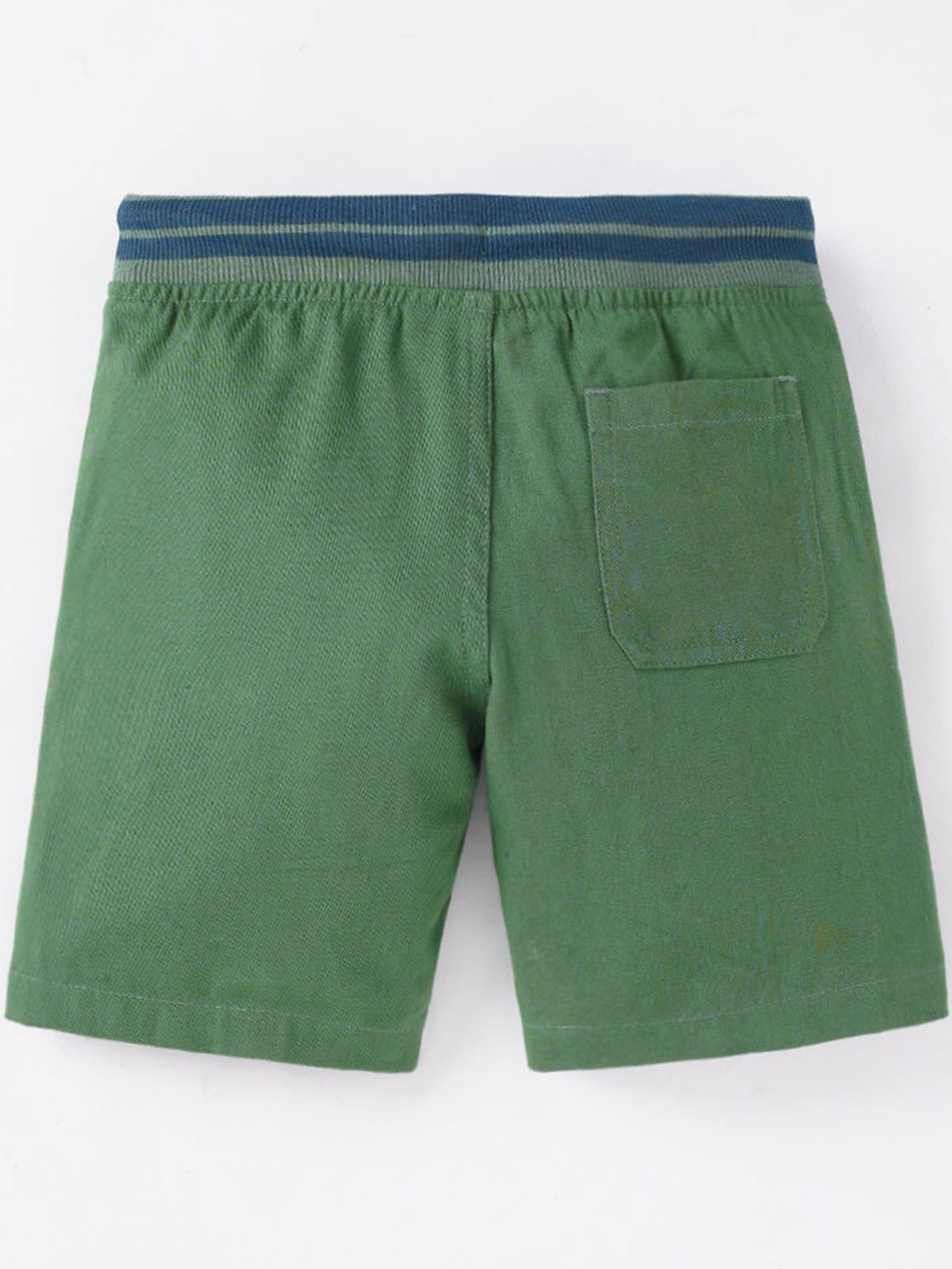 Ed-a-Mamma Kids Green Cotton Regular Fit Shorts