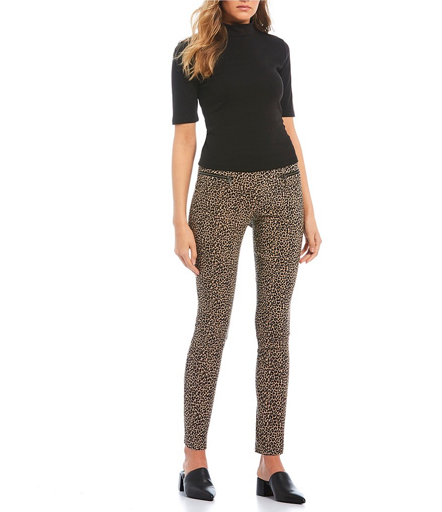 Takara Menswear Inspired Zip Pocket Animal Print Pants