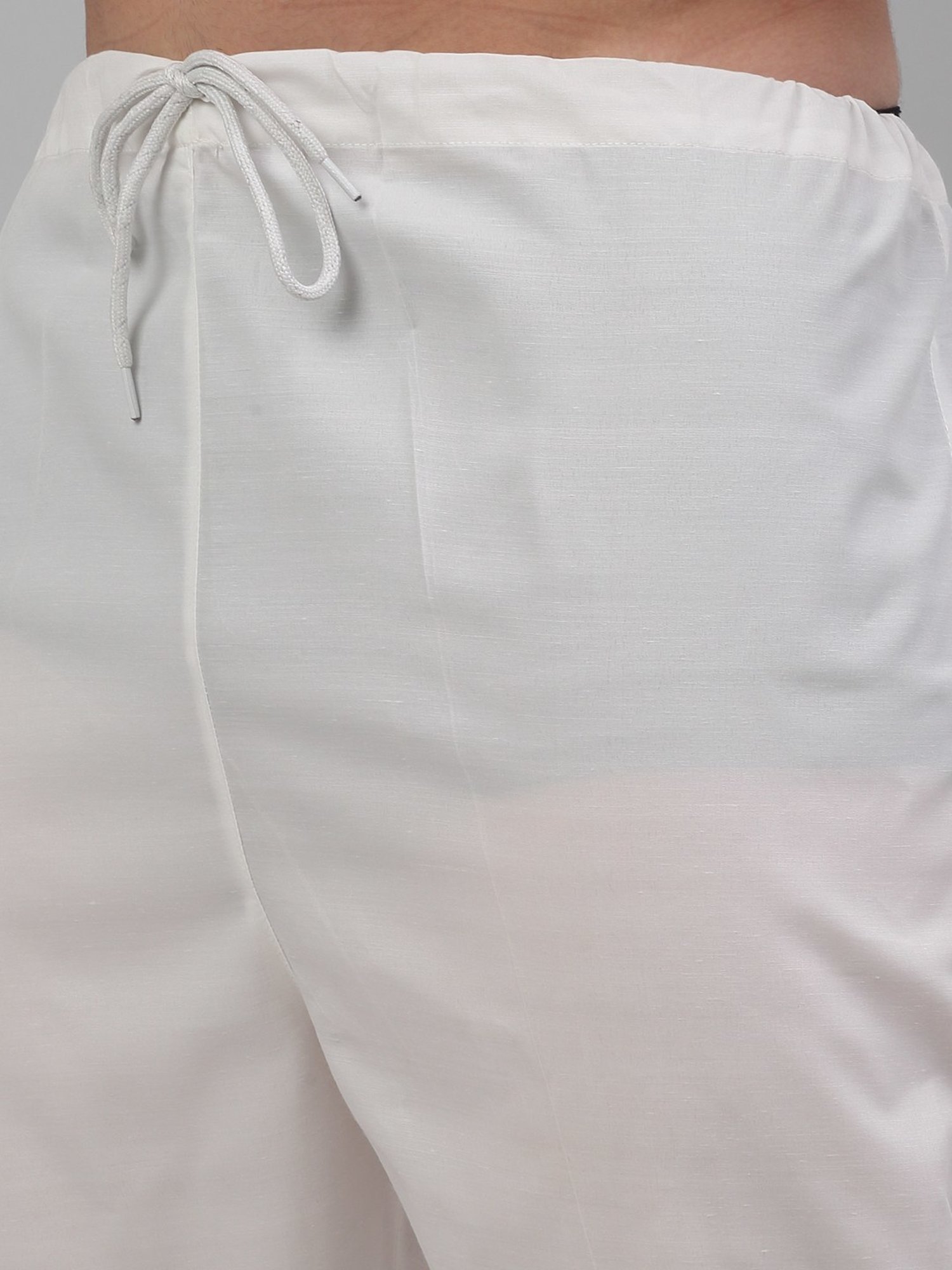 Jompers Green & White Cotton Regular Fit Embroidered Kurta Bottom Set