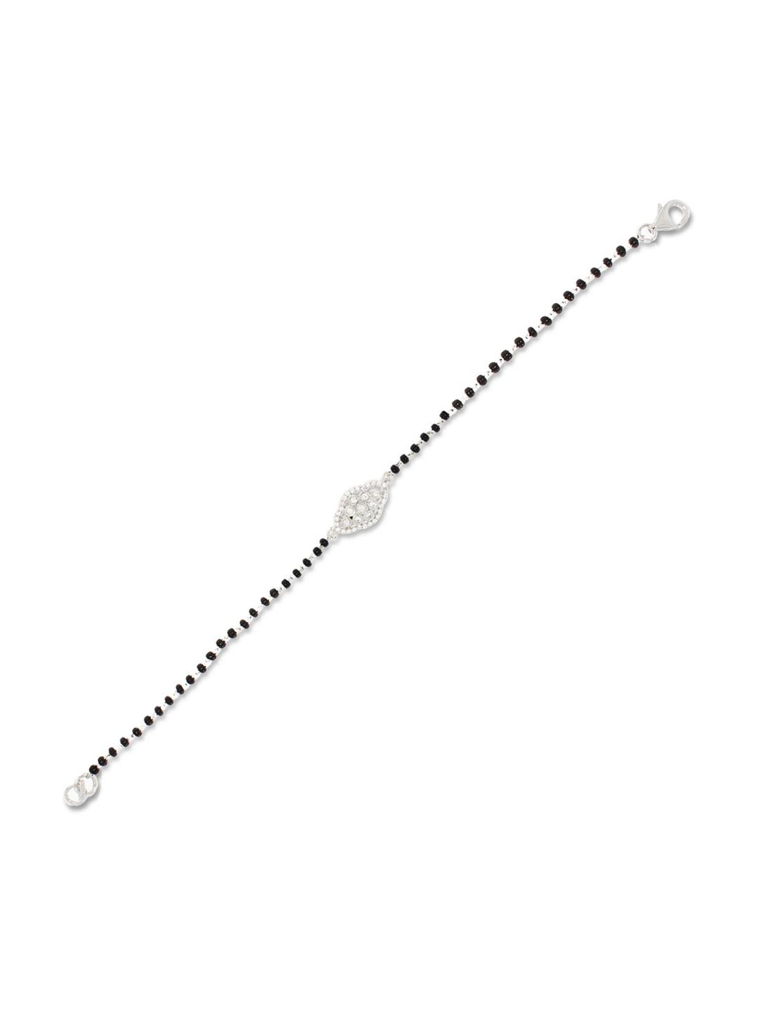 Anayra 92.5 Sterling Silver Mangalsutra Bracelet for Women