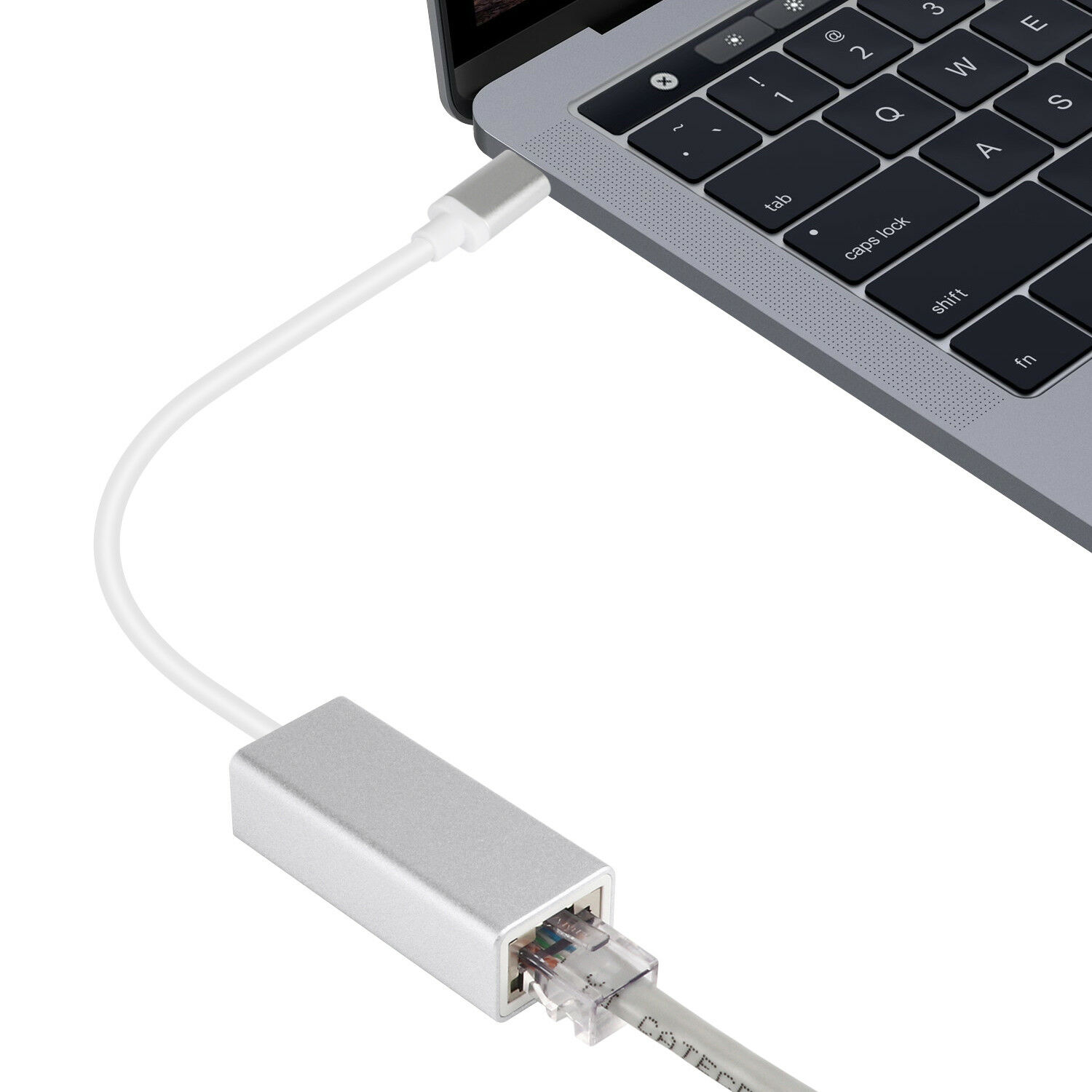 USB C to Ethernet Adapter, easyday RJ45 to USB C Thunderbolt 3/Type-C Gigabit Ethernet LAN Network Adapter, Compatible for MacBook Pro 2020/2019/2018/2017, MacBook Air, Dell XPS and More