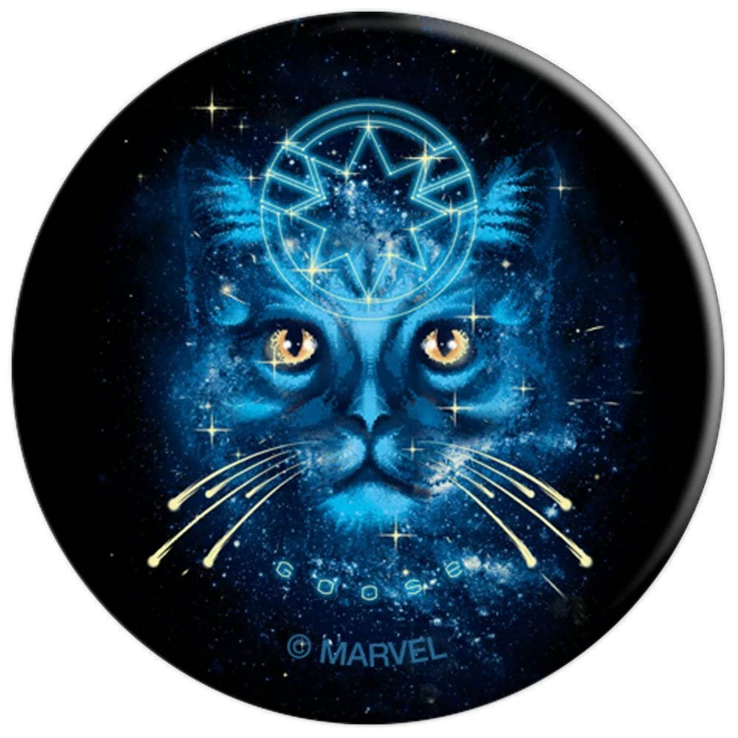 Marvel Captain Marvel Blue Galactic Goose Cat PopSockets Grip and Stand for Phones and Tablets