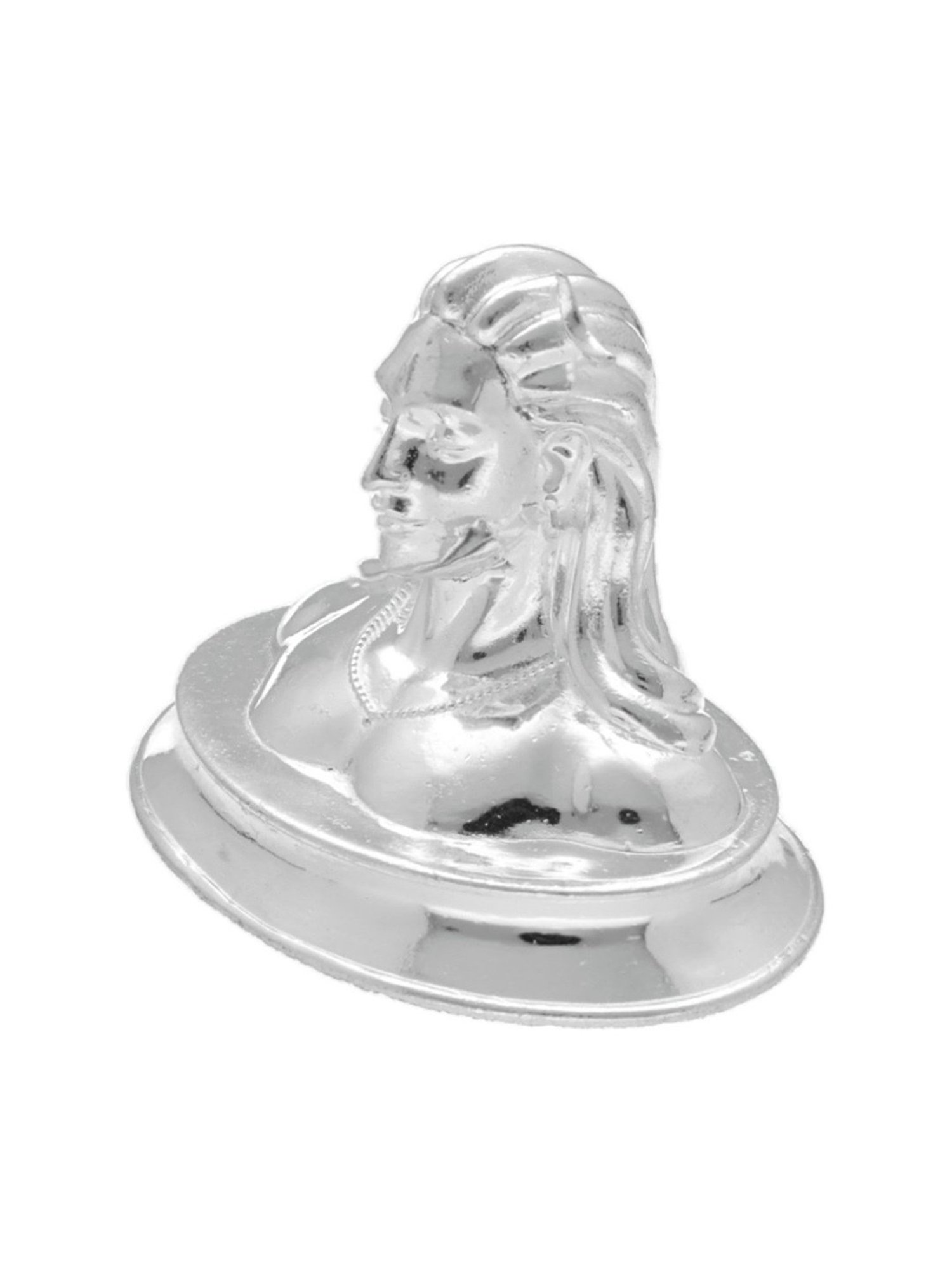 Sri Jagdamba Pearls 800 Silver Adiyogi Shiva Divine Idol - 205 gm