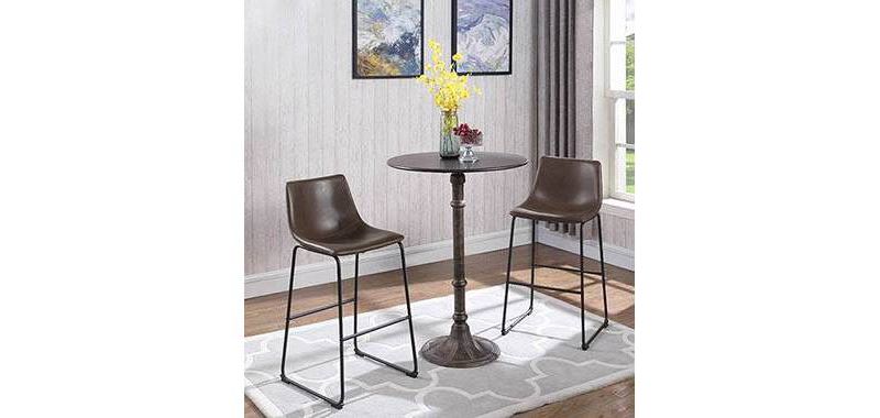 Set of 2 23.5" Private Reserves Counter Height Barstools Two-Tone Brown - Private Reserve