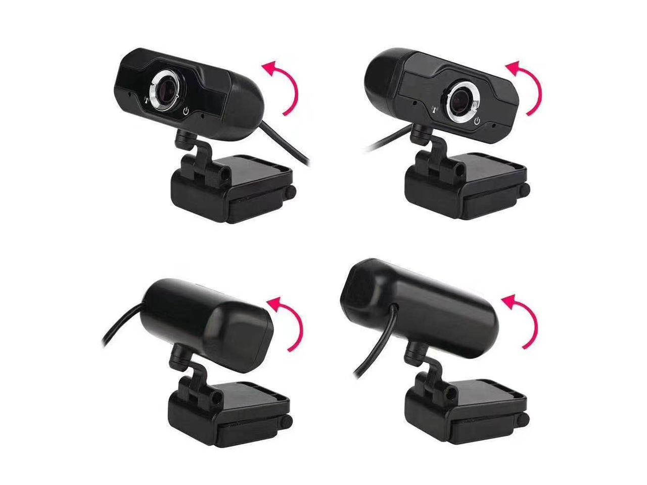 PC Webcam W18 Replace Logitech C270, 1080P Full HD Webcam USB Desktop & Laptop Webcam Live Streaming Webcam with Microphone Widescreen HD Video Webcam for Video Calling (HD Webcam)&hellip; (Black)