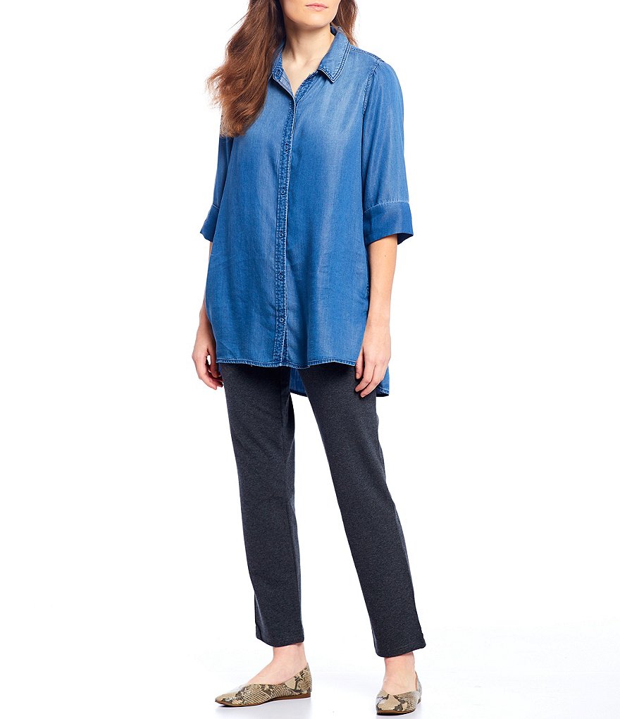 Intro Petite Size Teri Love the Fit Straight Leg Knit Leggings