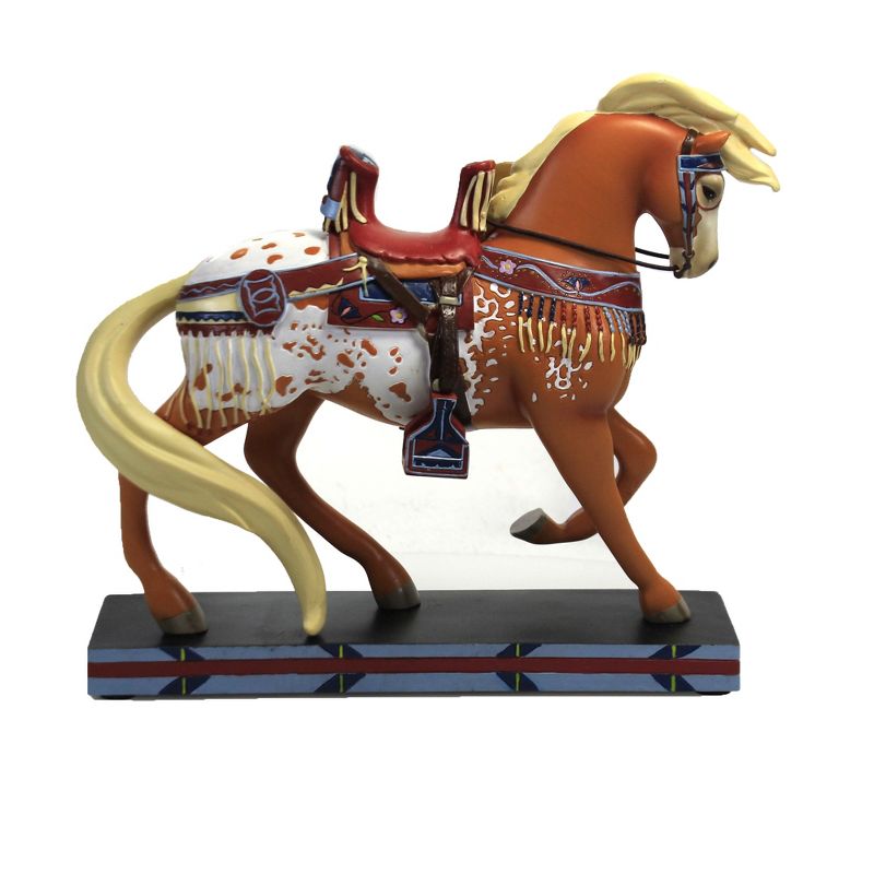 Trail Of Painted Ponies 6.5" Pride Of The Nez Perce Horse Figurine Indian Tribe  -  Decorative Figurines