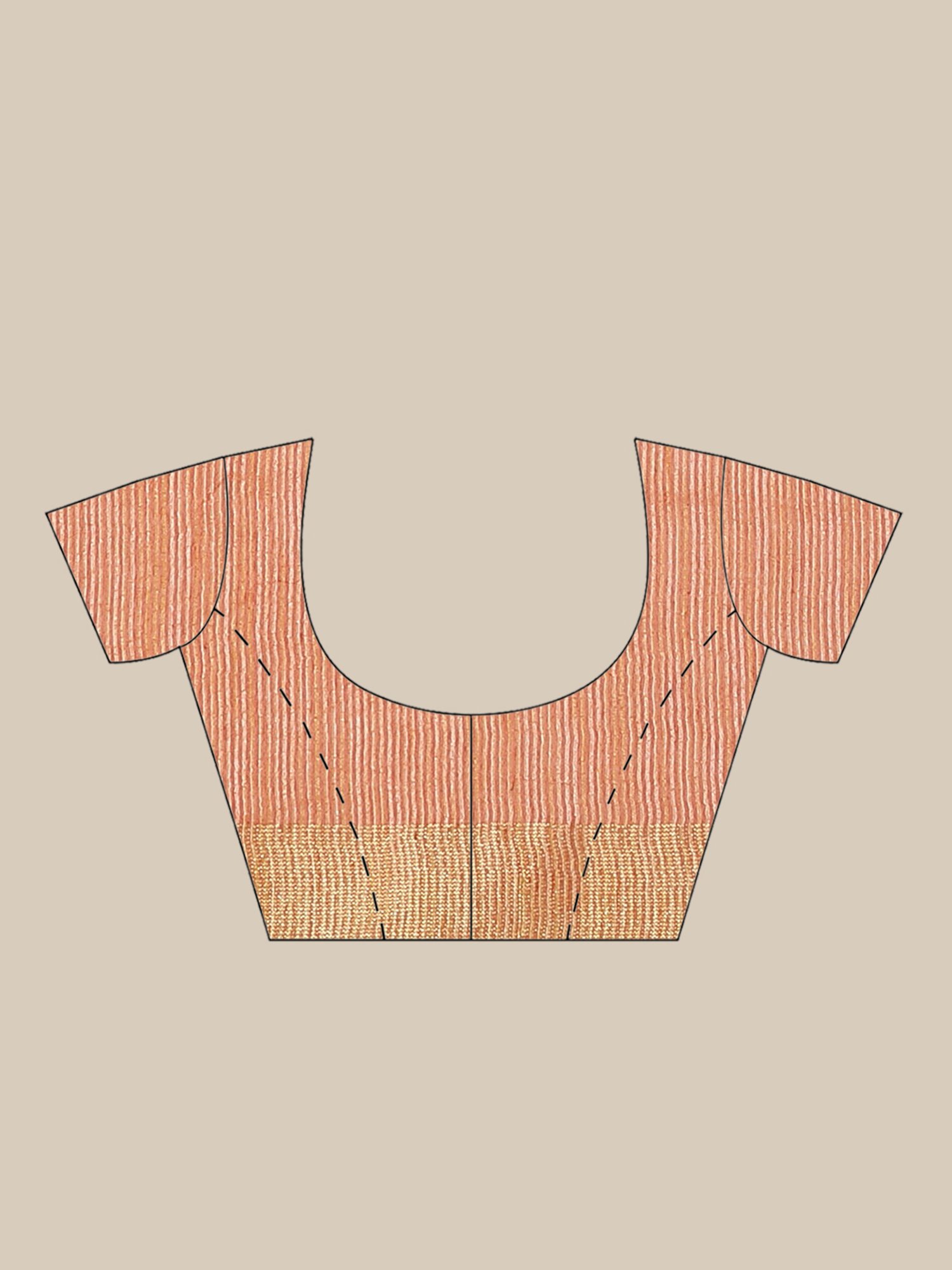 Kalakari India Peach Embroidered Saree With Unstitched Blouse