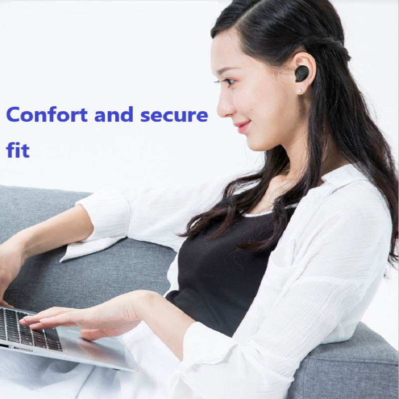 Bluetooth5.1 ture wireless earbuds TWS Deep Bass Earphone, 100H Playtime with LED charging case,IPX7 Waterproof Headset,Touch control & Built-in Mic for Run/Workout/Gym, with Clock alarm/flashlight