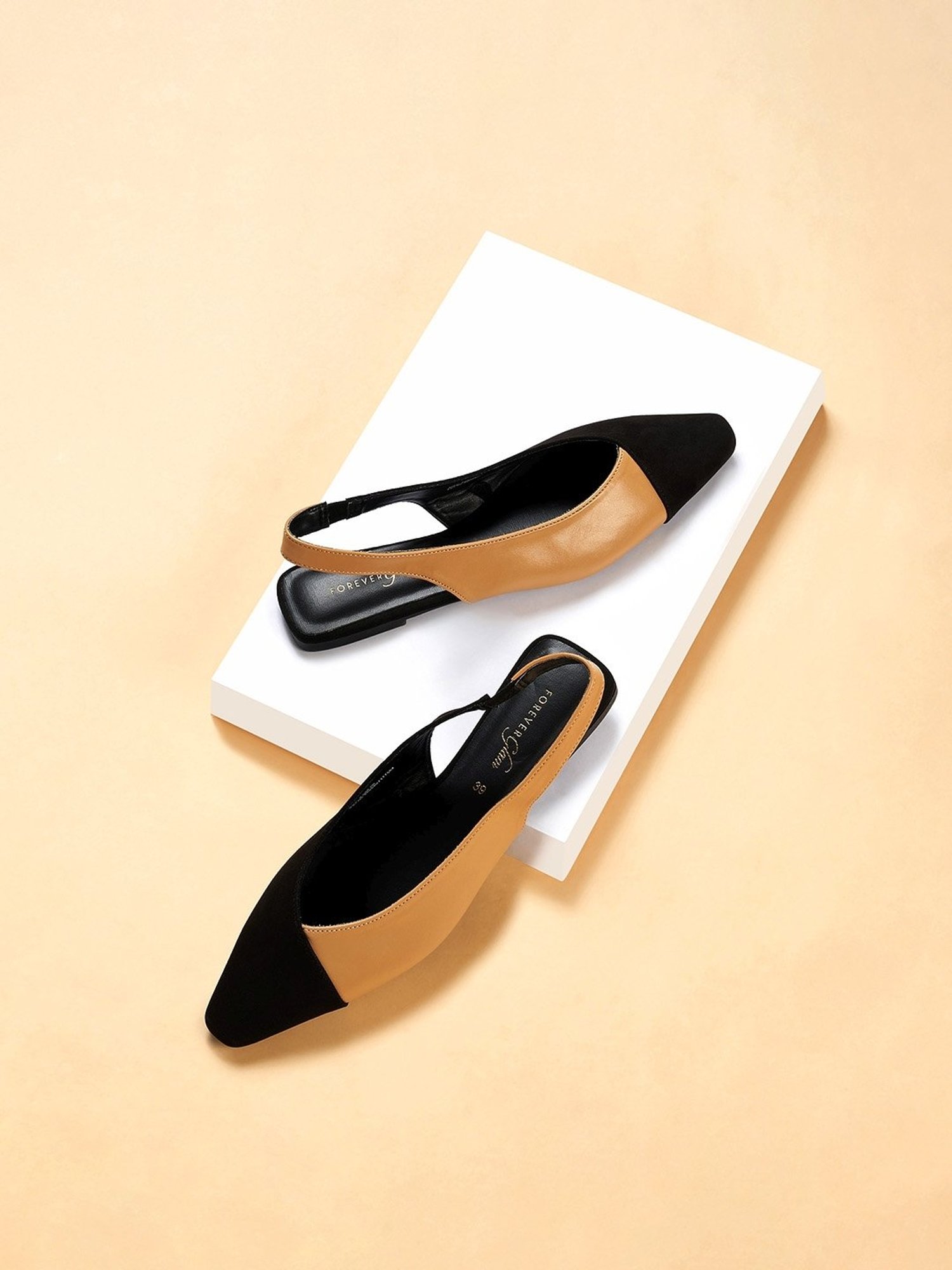 Forever Glam by Pantaloons Women's Beige Sling Back Sandals