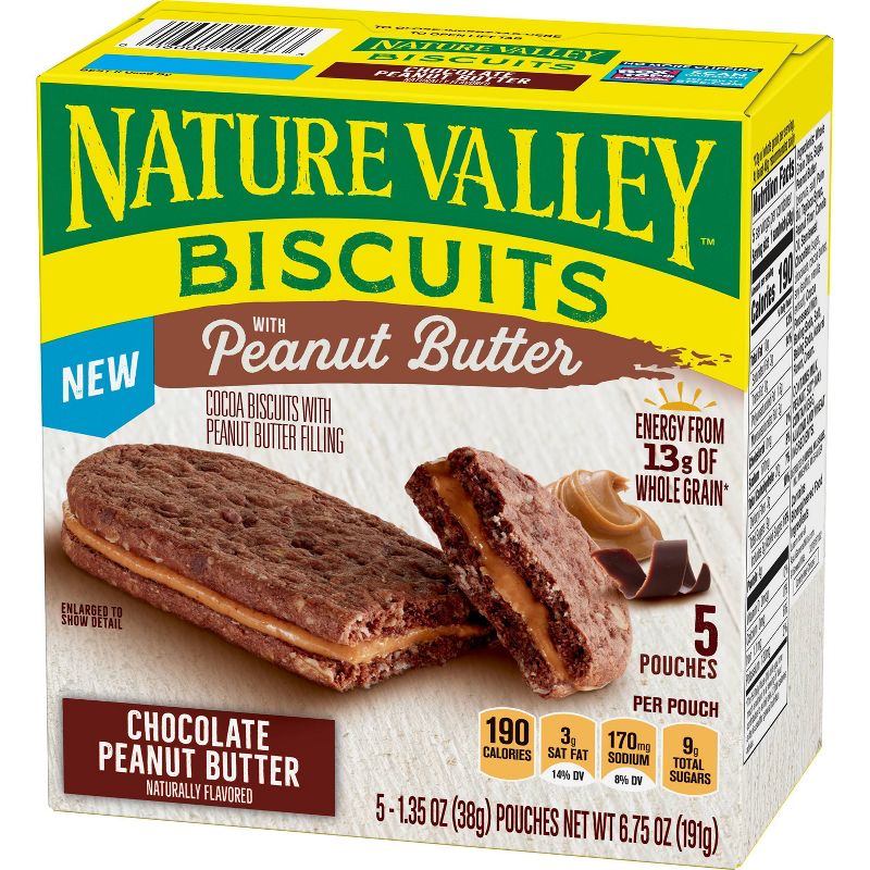 Nature Valley Biscuit Peanut Butter Chocolate - 5ct