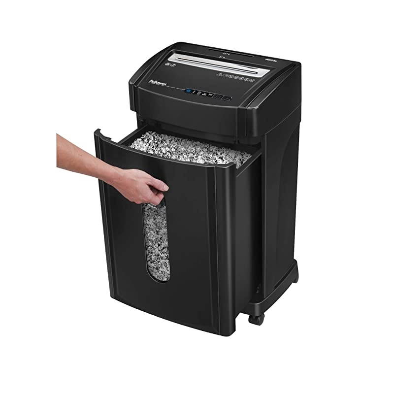 FEL4817001 Power Shredder 12Sheets, Black, Silver, 25.6" x 14.5" x 10.5"