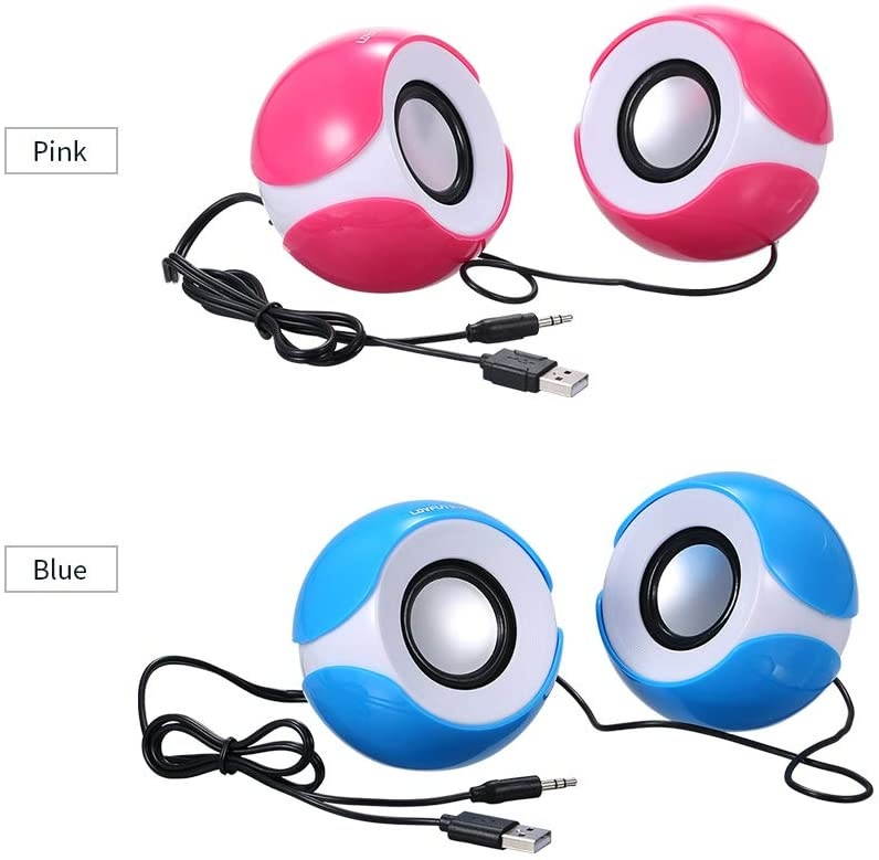 Docooler Computer Music Speaker Desktop Speaker Mini Music Speaker with 3.5mm Jack for Laptop/MP3/Smartphones