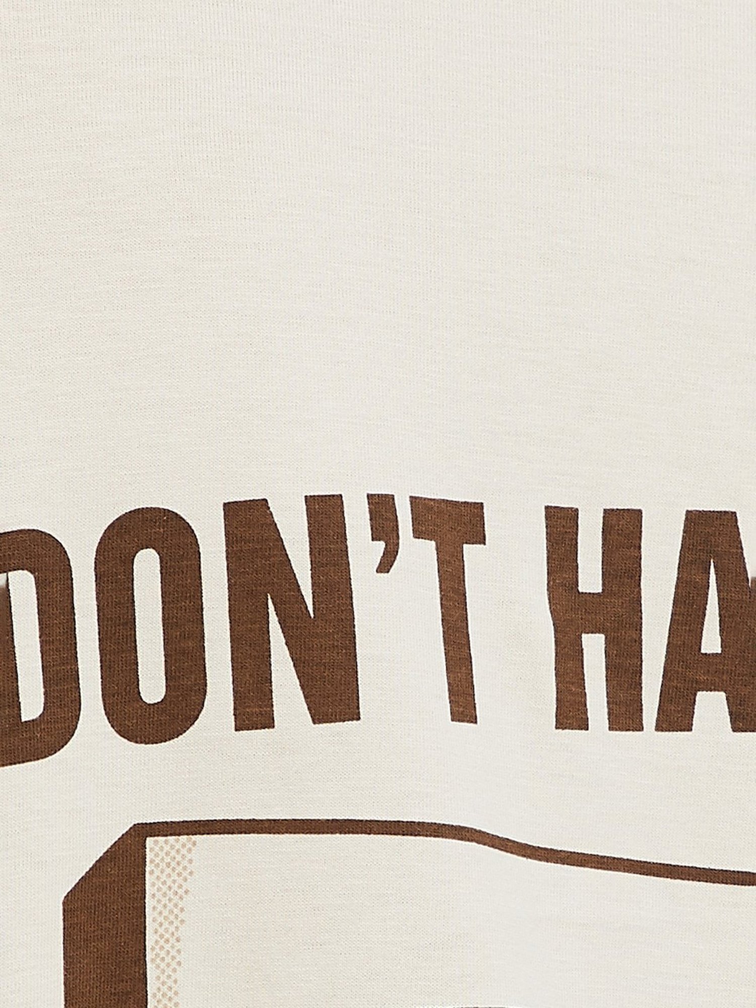 Ginger by Lifestyle Beige Cotton Graphic Print T-Shirt