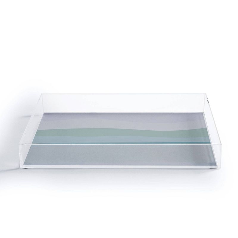 17" x 14" Acrylic June Journal Calming Ocean Waves Tray - society6