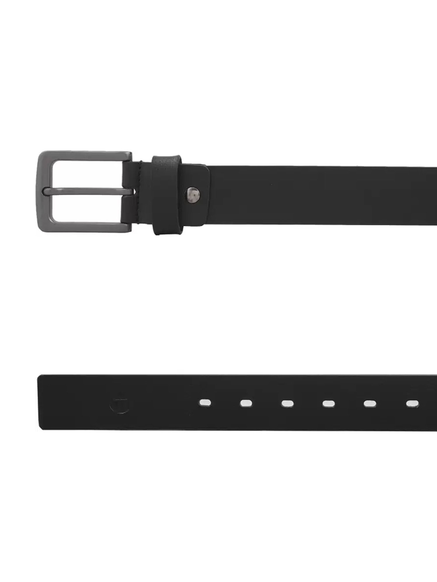 BULCHEE Black Leather Casual Belt for Men