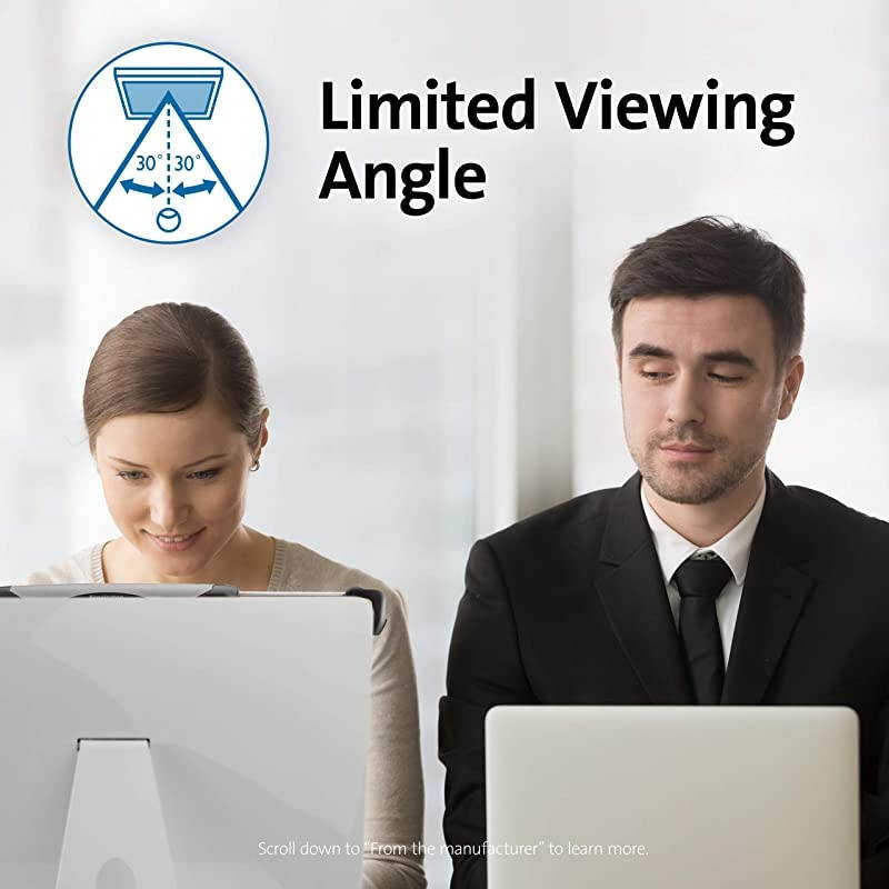 FS240 Snap2 Privacy Screen for 22-Inch to 24-Inch Widescreen 16:10 and 16:9 Monitors (K55315WW),Black