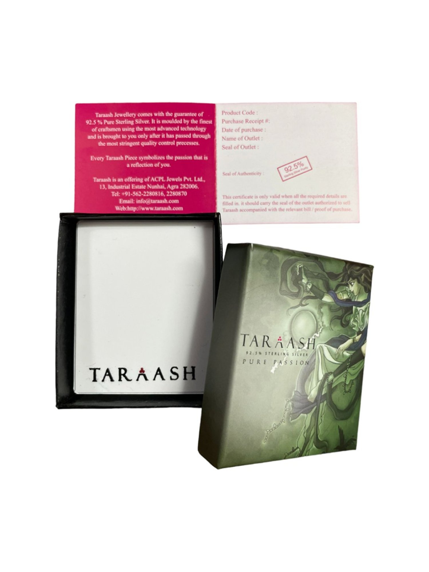 Taraash 92.5 Sterling Silver Colorful CZ Drop Earrings