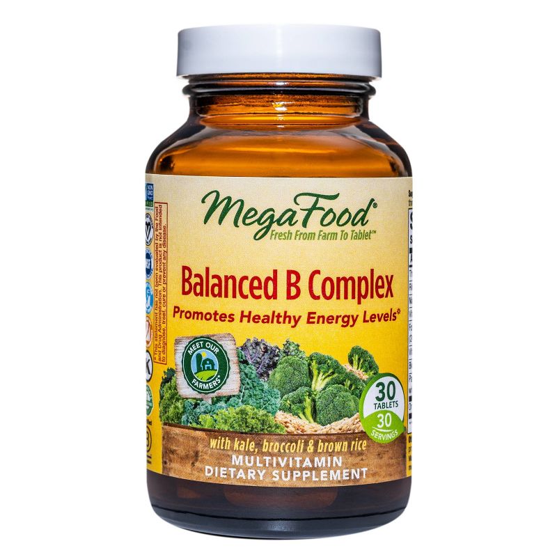 MegaFood Balanced B Complex Supplement - 30ct