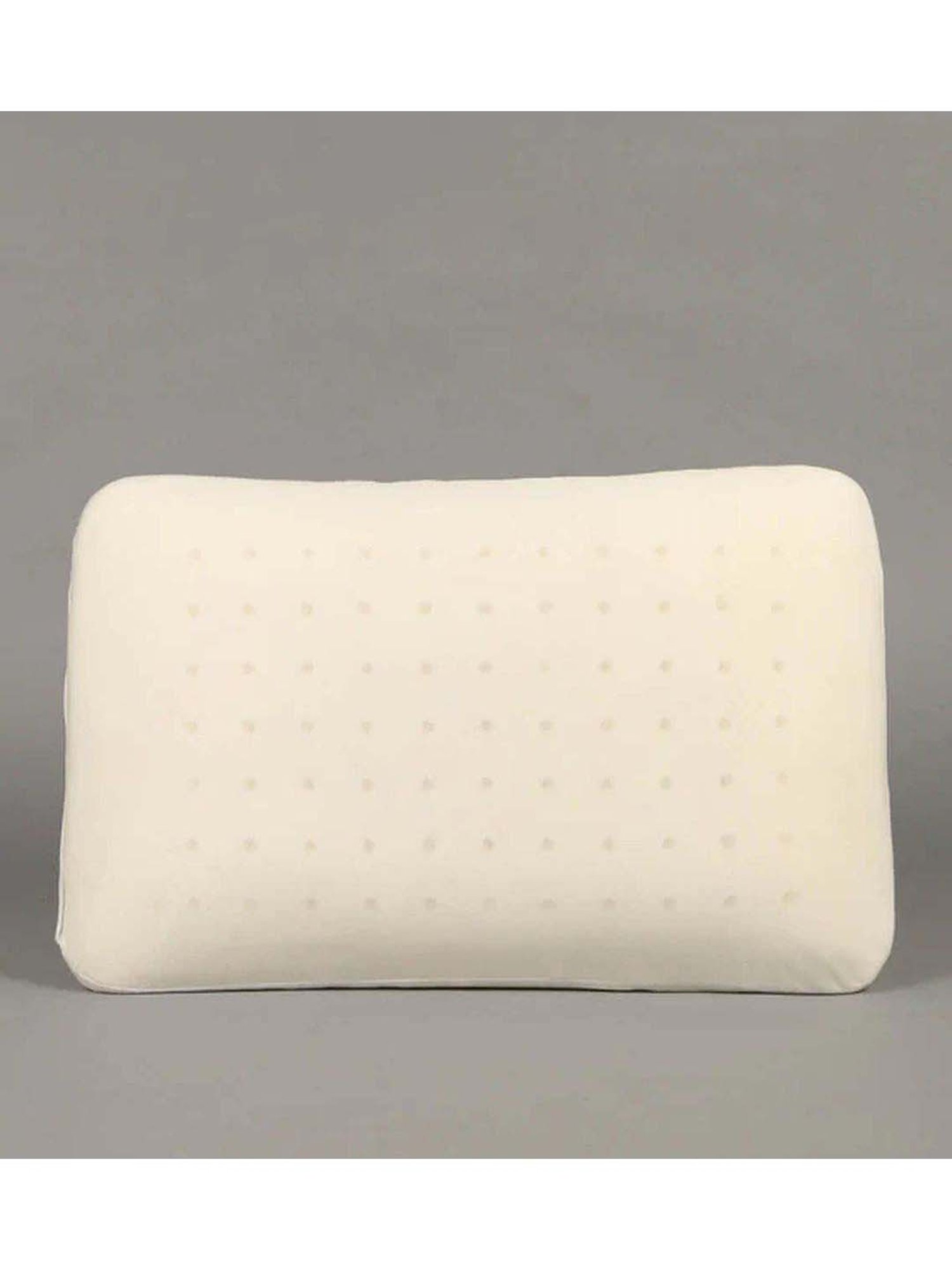 MFD HOME Furnishing Premium Cotton Off White Eva Memory Foam Pillow - Set of 1