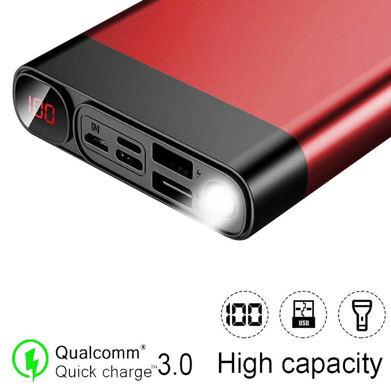 Power Bank 900000mAh Large-Capacity Portable Phone Charger for Xiaomi Samsung IPhone Digital Display LED Light Travel PowerBank