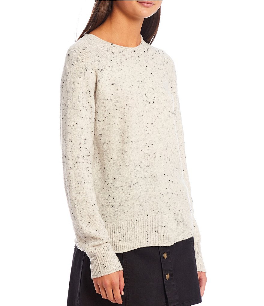 Copper Key Confetti Long Sleeve Scoop Neck Sweater