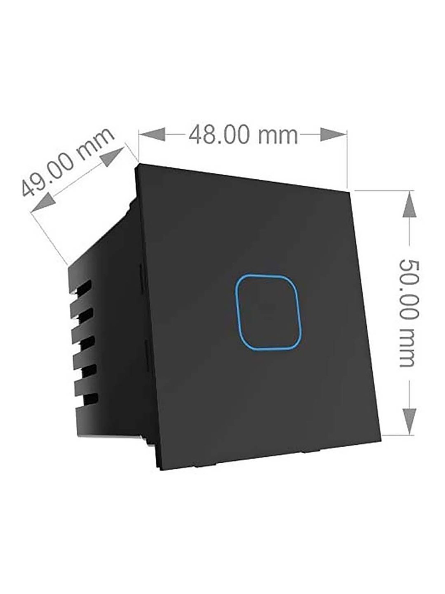 HomeMate 24A Smart Touch Switch Works with Google Assistant and Alexa (Black)