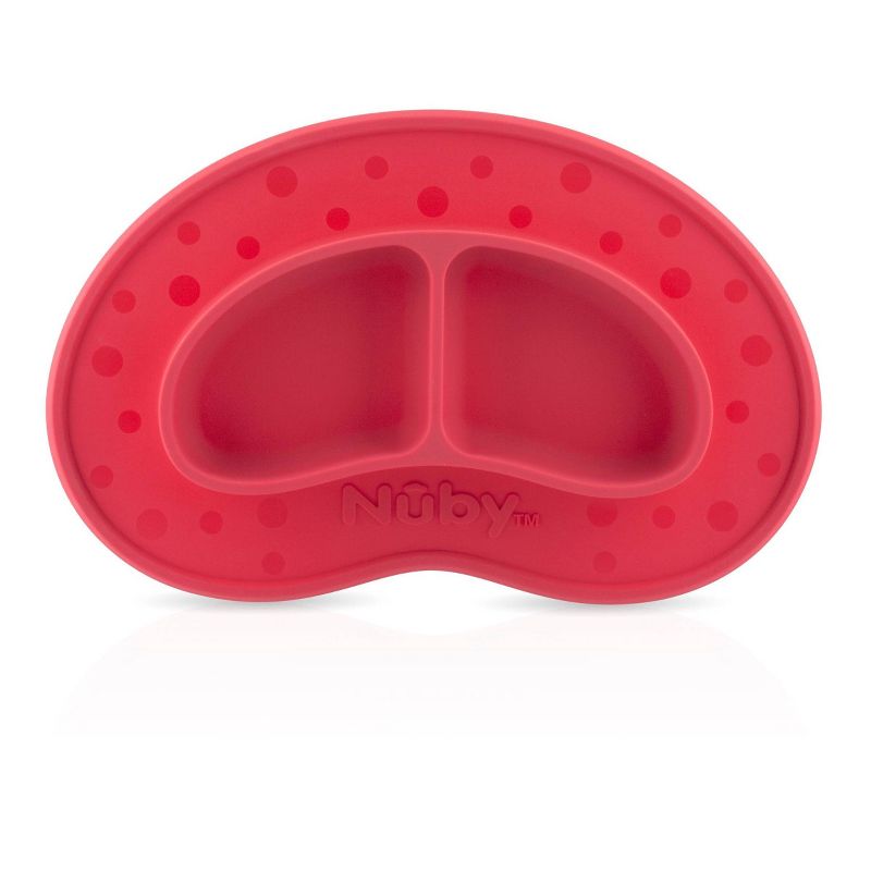 Nuby Sectioned Silicone Feeding Mat - Red
