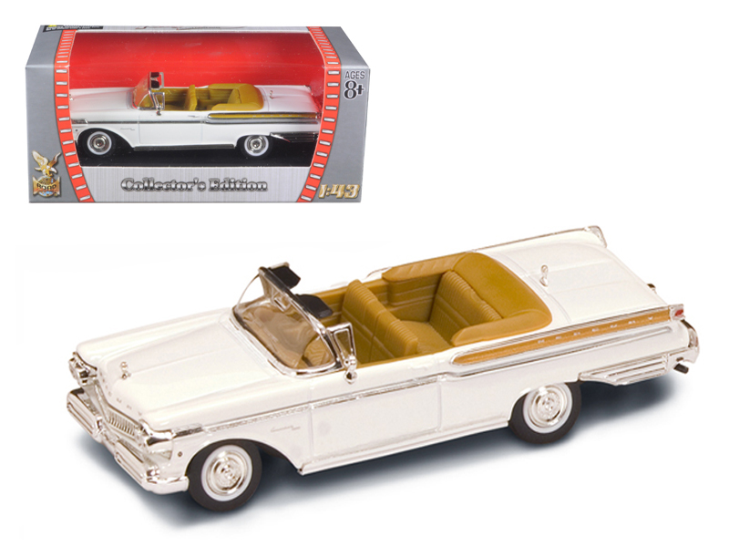 1950 Mercury Eight Coupe Matt White with Orange Stripes "California Lowriders" Series 6 1/64 Diecast Model Car by Greenlight