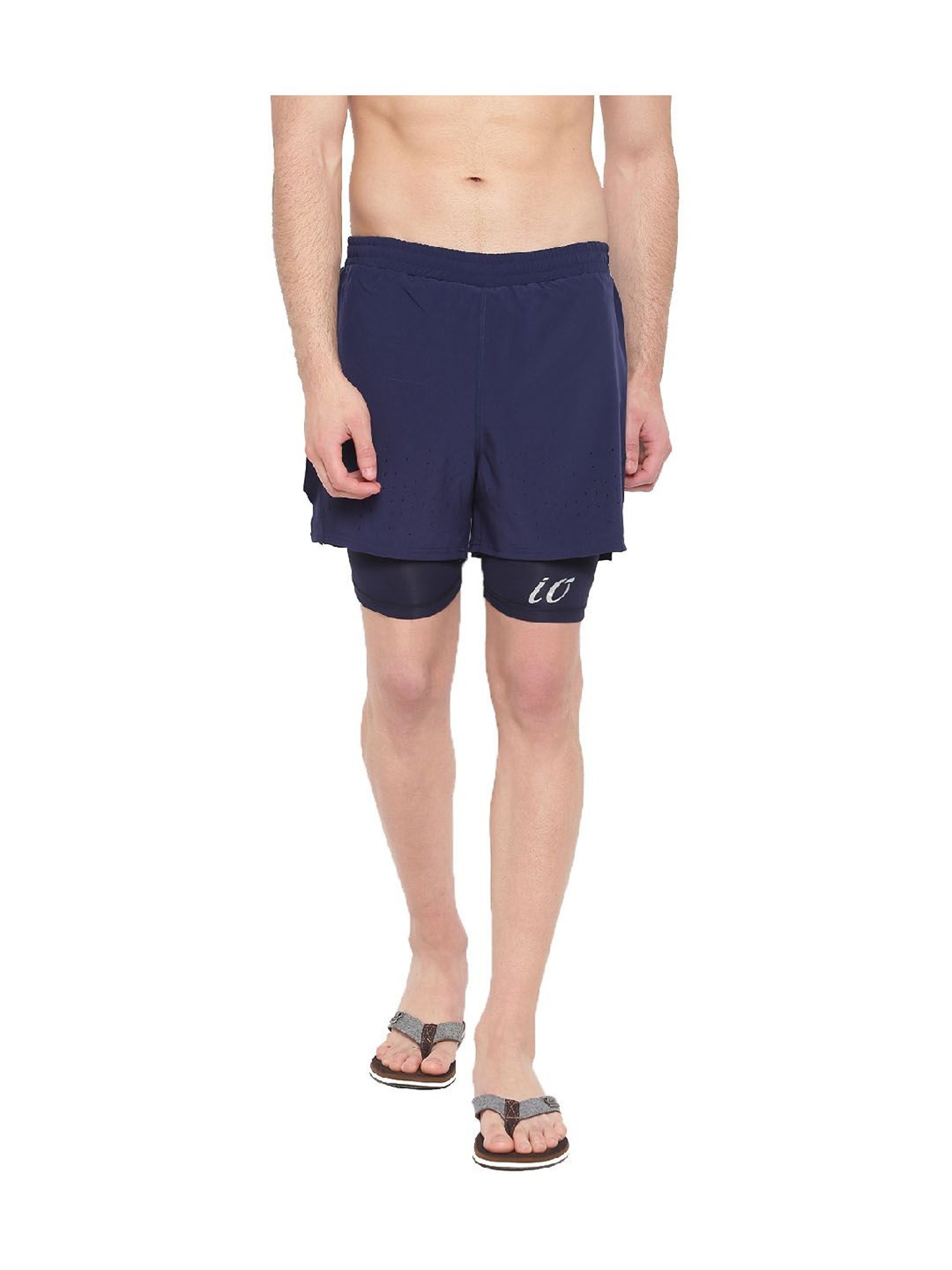 IO Navy Comfort Fit Shorts