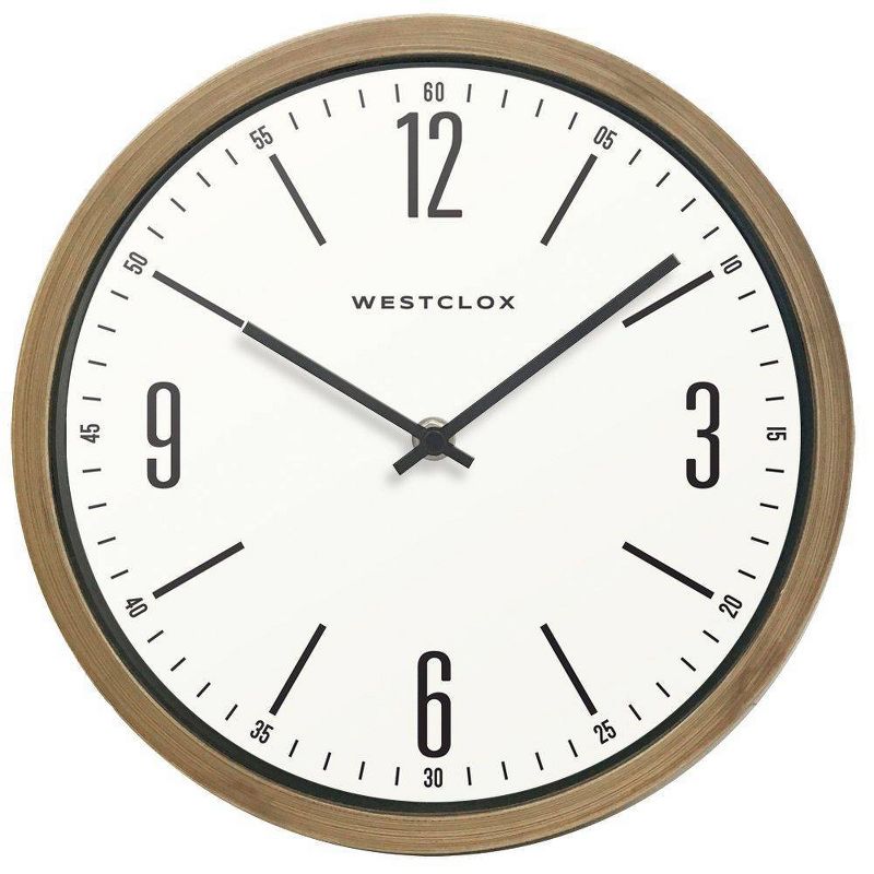 10" Wood Grain Wall Clock - Westclox