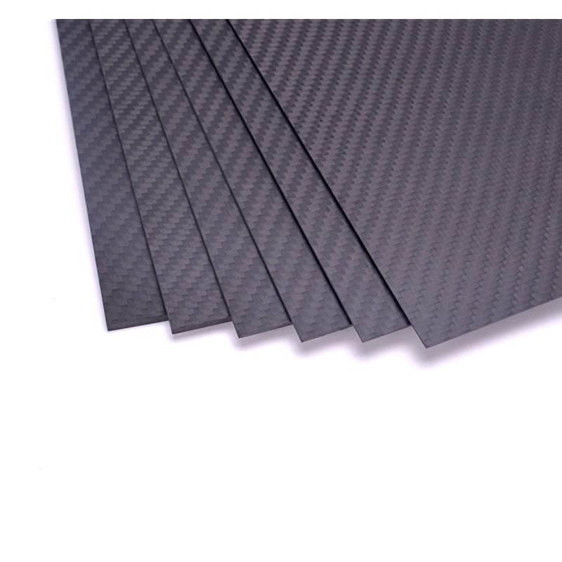 Carbon Fiber Plate Panel Sheets 200mm X 250mm X 2mm Thickness Pure Carbon Fiber Board