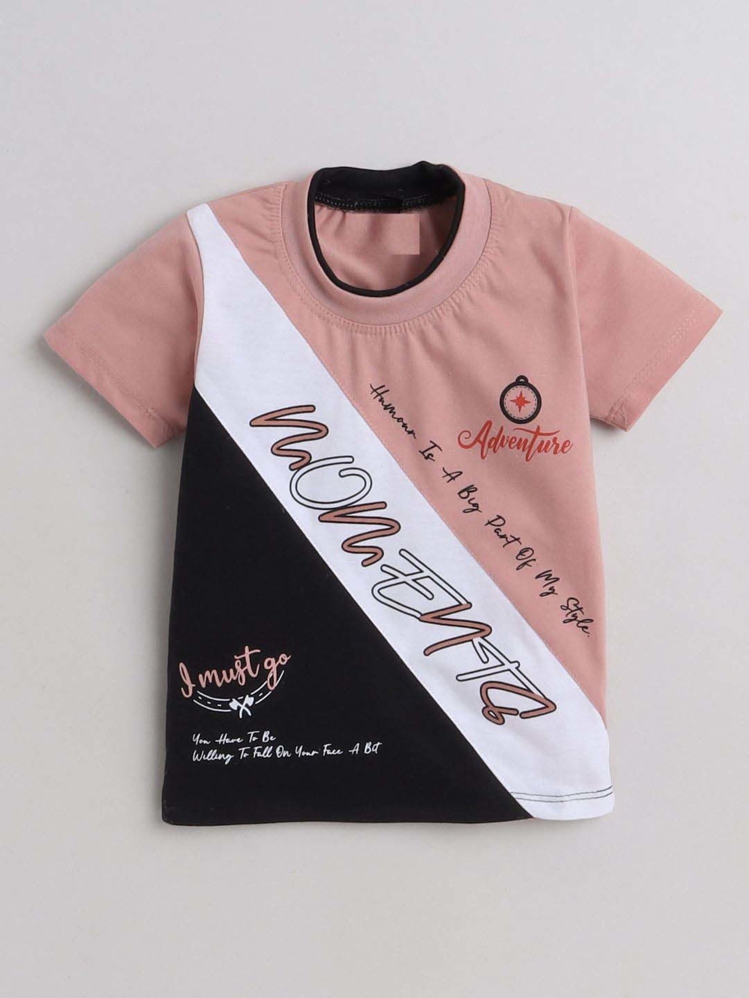 Fourfolds Unisex Pink Printed Clothing Set