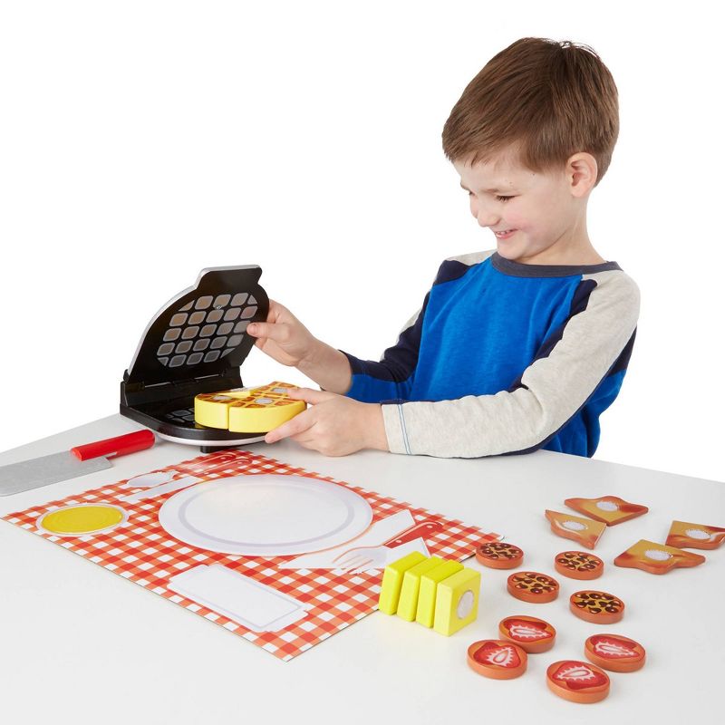 Melissa & Doug 11-Piece Brew and Serve Wooden Coffee Maker Set - Play Kitchen Accessories