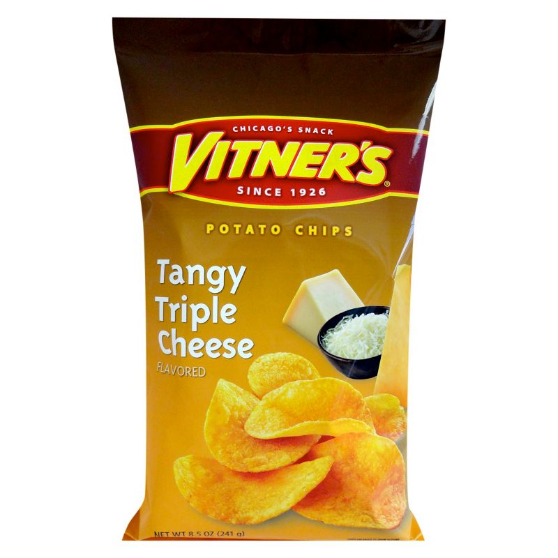 Vitner's Tangy Triple Cheese Flavored Potato Chips - 8.5oz